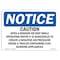 Signmission OSHA Notice Sign, 7" Height, Aluminum, Caution Open A Window Or Vent While Operating Sign, Landscape OS-NS-A-710-L-10493 - alternate 1
